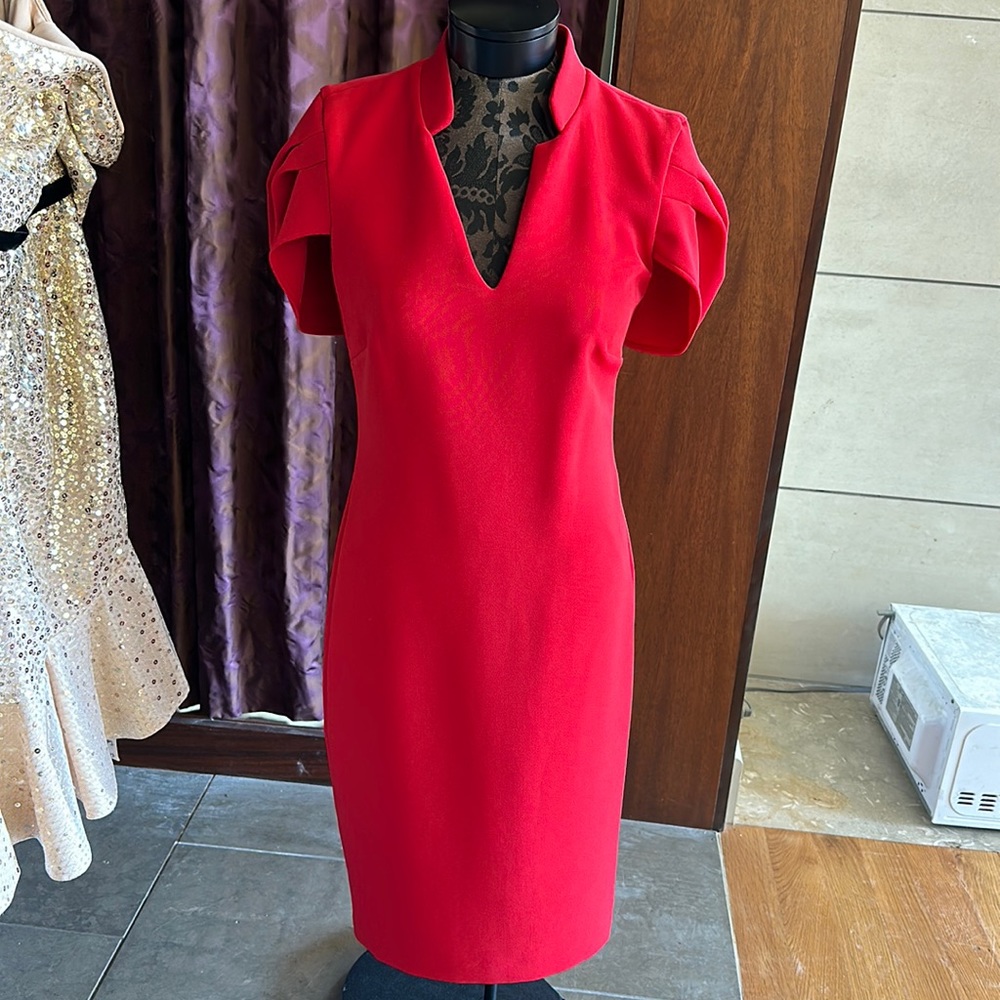 Red Badgley Mischka Dress